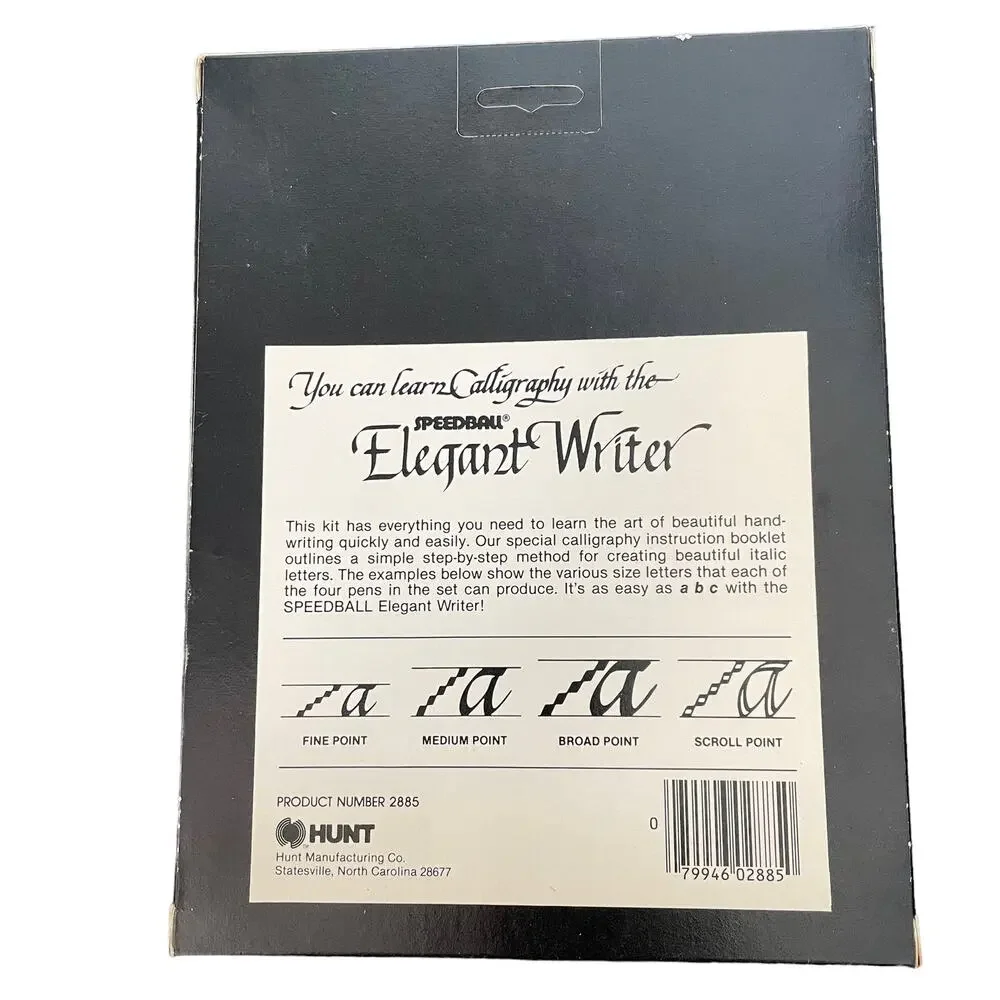Vintage Calligraphy Set Elegant Writer #2885 Speedball Unopened Kit READ